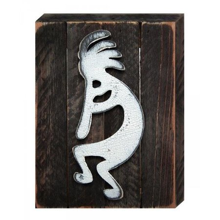 DESIGNOCRACY Designocracy 98433-12 Kokopelli Art on Board Wall Decor 98433-12